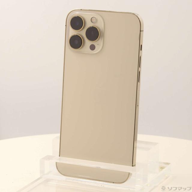 中古)Apple iPhone13 Pro Max 128GB ゴールド MLJ63J/A SIMフリー(344 