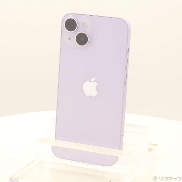(中古)Apple iPhone14 128GB パープル MPUY3J/A SIMフリー(349-ud)