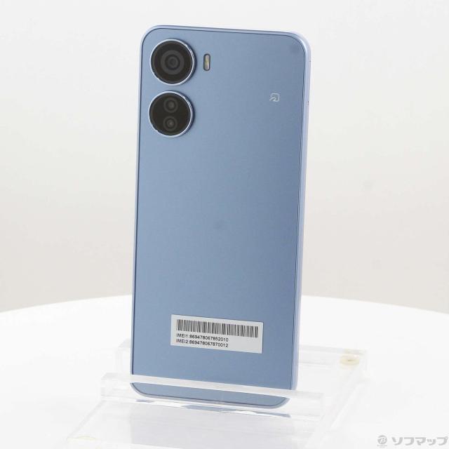 (中古)ZTE Libero 5G IV 128GB ブルー ZESCD1 Y!mobile SIMフリー(368-ud)