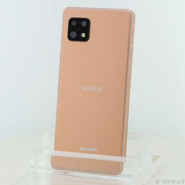 (中古)SHARP AQUOS sense6 128GB ライトカッパー SH-M19 SIMフリー(297-ud)
