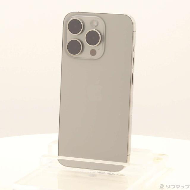 (中古)Apple iPhone15 Pro 256GB ナチュラルチタニウム MTUF3J/A SIMフリー(348-ud)
