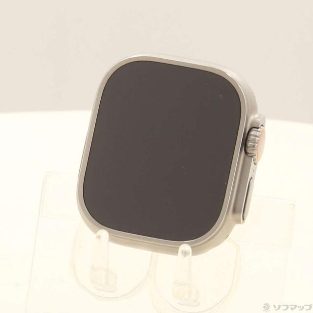 (中古)Apple Apple Watch Ultra GPS + Cellular 49mm チタニウムケース バンド無し(348-ud)