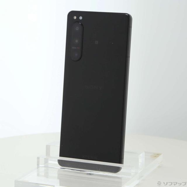 (中古)SONY Xperia 5 IV 128GB ブラック A204SO Softbank SIMフリー(348-ud)