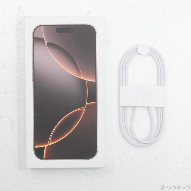 (中古)Apple iPhone16 Pro Max 256GB デザートチタニウム MYWJ3J/A SIMフリー(251-ud)_4