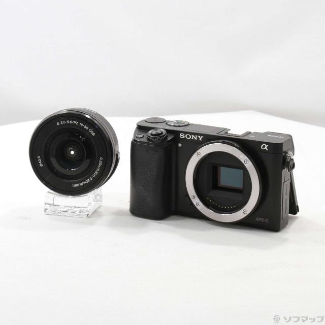(中古)SONY α6000 パワーズームレンズキット ブラック ILCE-6000L(349-ud)