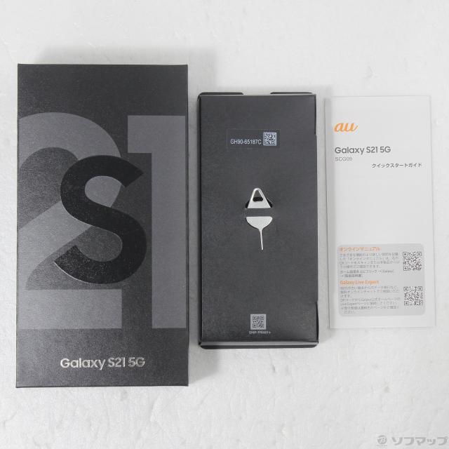 (中古)SAMSUNG Galaxy S21 5G 256GB ファントムグレー SCG09 auロック解除SIMフリー(377-ud)_4