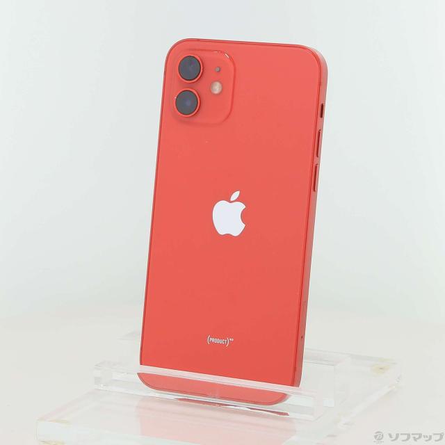 (中古)Apple iPhone12 64GB プロダクトレッド MGHQ3J/A SIMフリー(344-ud)