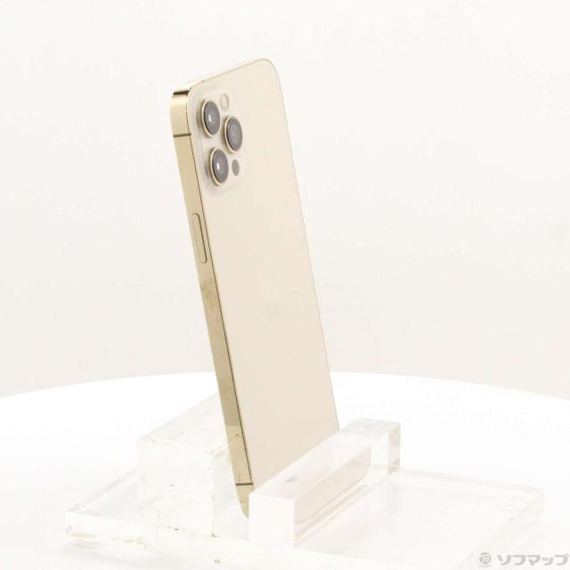 (中古)Apple iPhone12 Pro Max 256GB ゴールド MGD13J/A SIMフリー(377-ud)