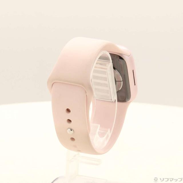 (中古)Apple Apple Watch Series 9 GPS 41mm ピンクアルミニウムケース ライトピンクスポーツバンド(198-ud)