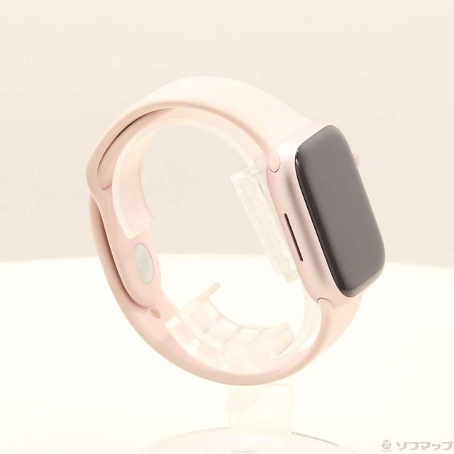 (中古)Apple Apple Watch Series 9 GPS 41mm ピンクアルミニウムケース ライトピンクスポーツバンド(198-ud)