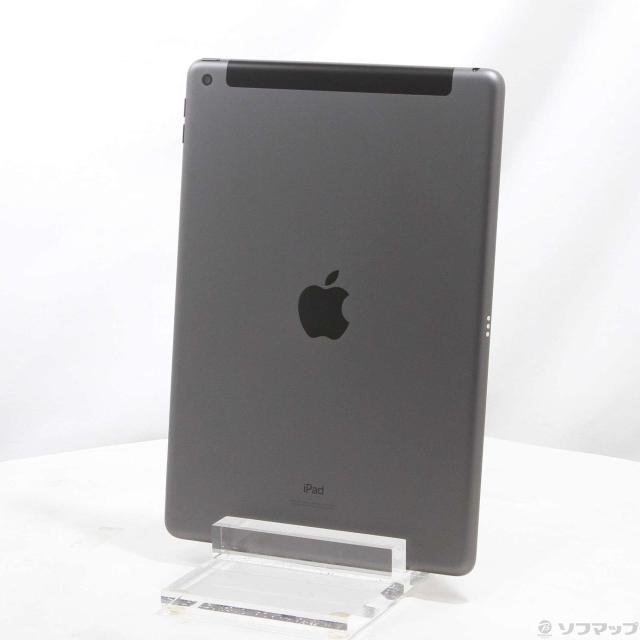 (中古)Apple iPad 第7世代 32GB スペースグレイ MW6A2J/A auロック解除SIMフリー(305-ud)
