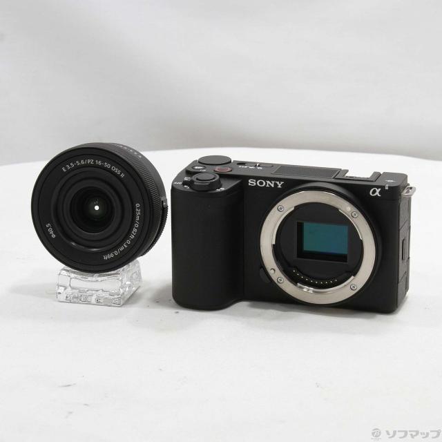 (中古)SONY VLOGCAM ZV-E10 II パワーズームレンズキット ブラック ZV-E10M2K B(349-ud)
