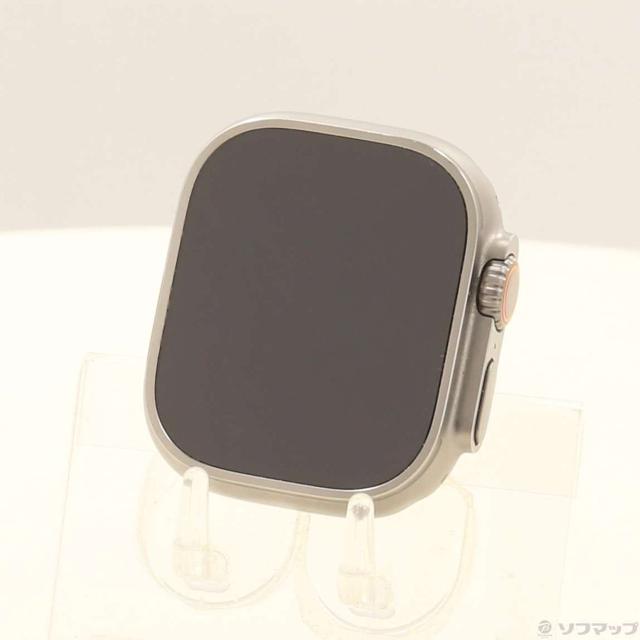 (中古)Apple Apple Watch Ultra 2 GPS + Cellular 49mm チタニウムケース バンド無し(377-ud)