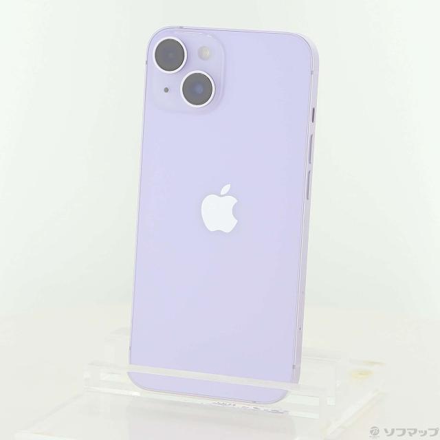 (中古)Apple iPhone14 128GB パープル MPUY3J/A SIMフリー(348-ud)