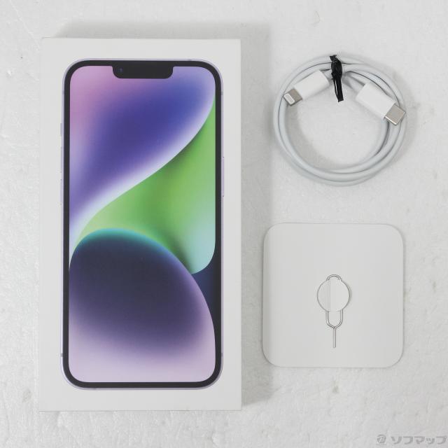 (中古)Apple iPhone14 128GB パープル MPUY3J/A SIMフリー(348-ud)_4