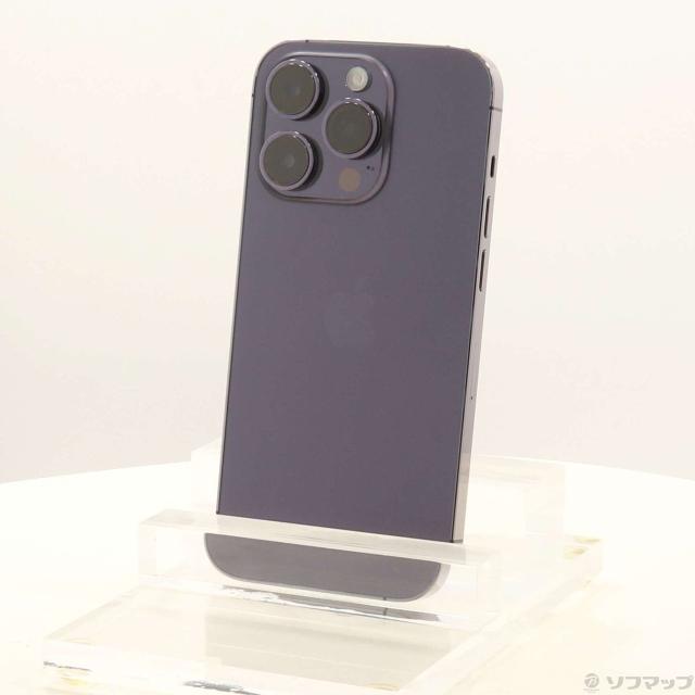 (中古)Apple iPhone14 Pro 256GB ディープパープル MQ1E3J/A SIMフリー(276-ud)