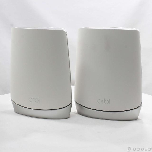 (中古)NETGEAR Orbi WiFi 6 Mini AX4200トライバンドメッシュWiFiシステム スターターキット 2台セット(262-ud)