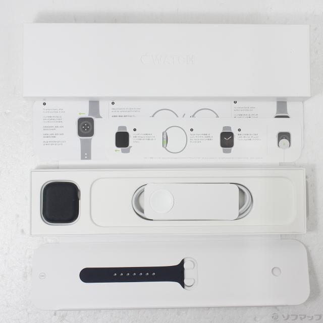 (中古)Apple Apple Watch Series 8 GPS 41mm ミッドナイトアルミニウムケース ミッドナイトスポーツバンド(348-ud)_4