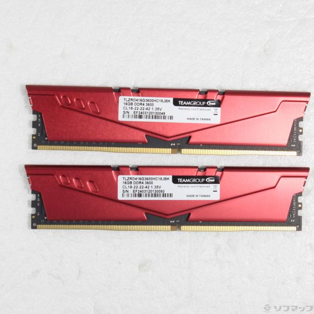 新品未開封 DDR4 3600 32GB PC4-28800 @ 中古)288P DDR4 PC4-28800 DDR4-3600 32GB 16GB×2枚組(262-ud) 【公式
