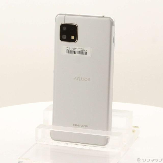 (中古)SHARP AQUOS sense4 lite 64GB シルバー SH-RM15 楽天 SIMフリー(295-ud)