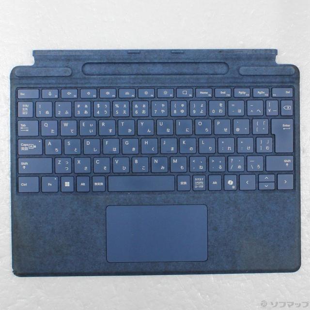 (中古)Microsoft Surface Pro 13インチ キーボード (ペン収納付き/スリムペン付き) サファイア 8X6-00209(344-ud)