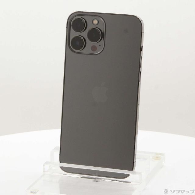 (中古)Apple iPhone13 Pro Max 128GB グラファイト MLJ43J/A SIMフリー(276-ud)