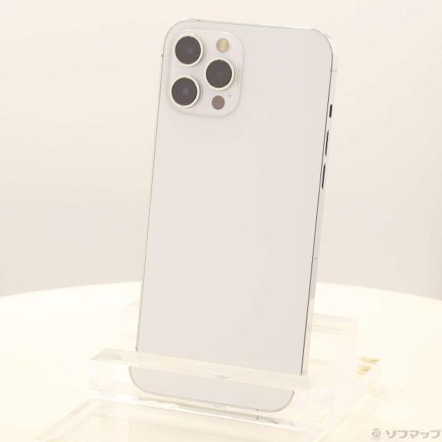 (中古)Apple iPhone12 Pro Max 128GB シルバー MGCV3J/A SIMフリー(262-ud)