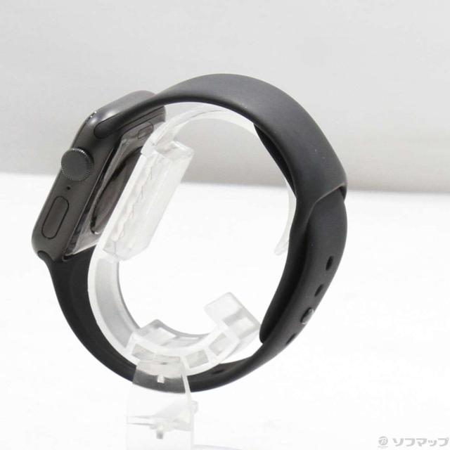 (中古)Apple Apple Watch SE 第1世代 GPS 40mm スペースグレイアルミニウムケース ブラックスポーツバンド(198-ud)_1