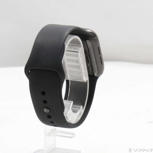 (中古)Apple Apple Watch SE 第1世代 GPS 40mm スペースグレイアルミニウムケース ブラックスポーツバンド(198-ud)_2