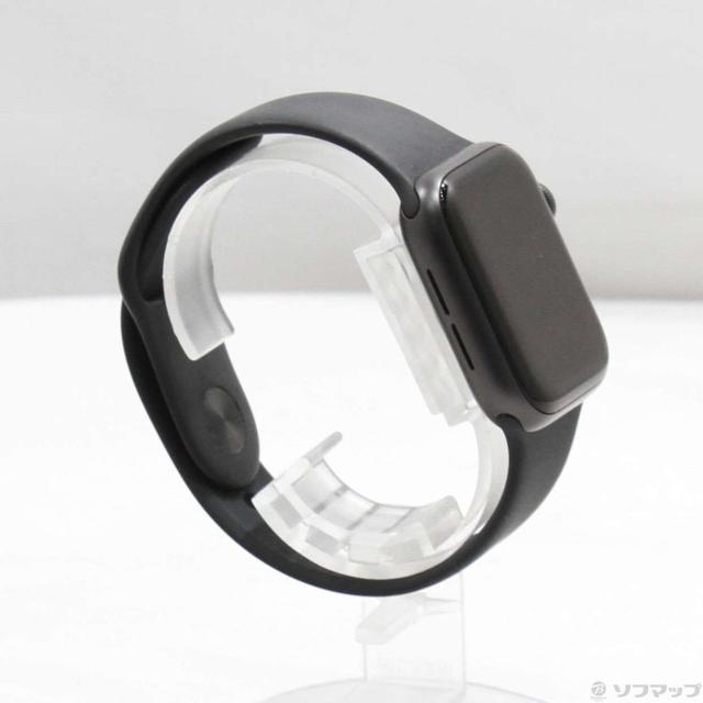 (中古)Apple Apple Watch SE 第1世代 GPS 40mm スペースグレイアルミニウムケース ブラックスポーツバンド(198-ud)_3