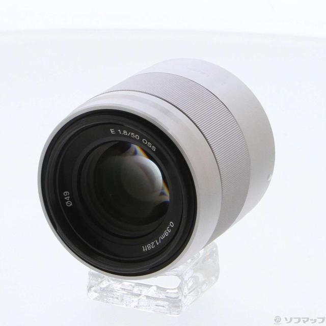 (中古)SONY E 50mm F1.8 OSS SEL50F18 Eレンズ/シルバー(344-ud)