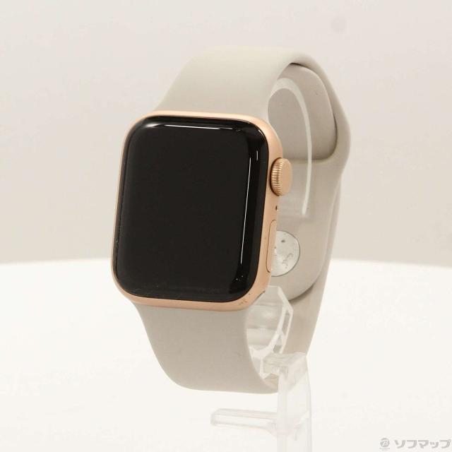 (中古)Apple Apple Watch SE 第1世代 GPS 40mm ゴールドアルミニウムケース スターライトスポーツバンド(305-ud)