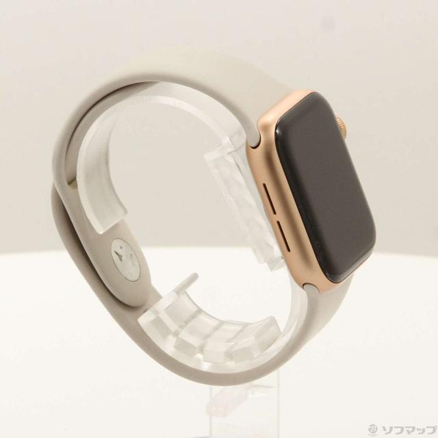 (中古)Apple Apple Watch SE 第1世代 GPS 40mm ゴールドアルミニウムケース スターライトスポーツバンド(305-ud)_3