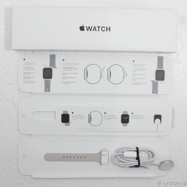 (中古)Apple Apple Watch SE 第1世代 GPS 40mm ゴールドアルミニウムケース スターライトスポーツバンド(305-ud)_4