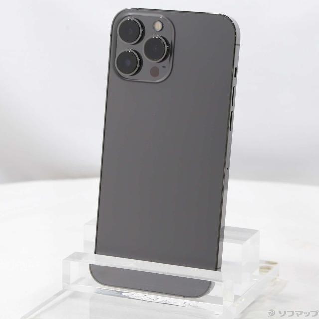 (中古)Apple iPhone13 Pro Max 256GB グラファイト MLJ83J/A SIMフリー(276-ud)