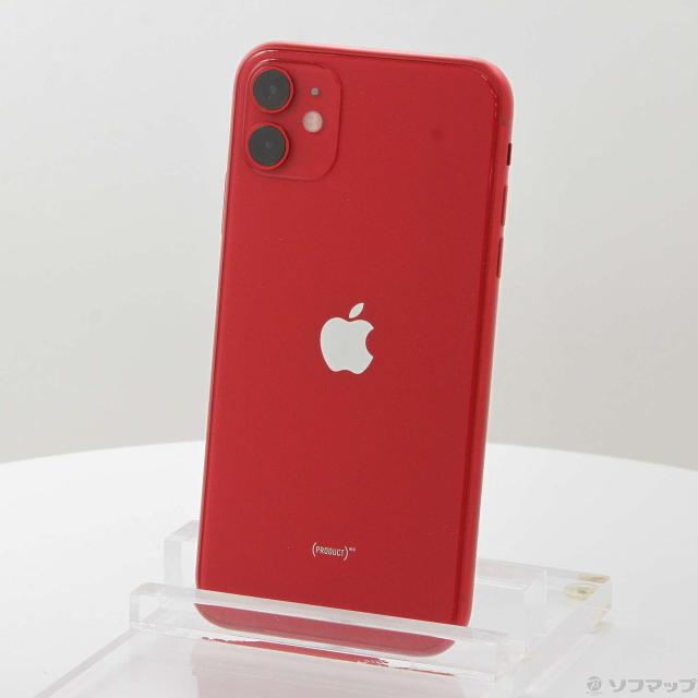 中古)Apple iPhone11 64GB プロダクトレッド MWLV2J/A SoftBank(262-ud 