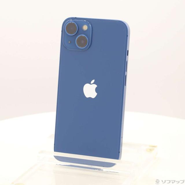 (中古)Apple iPhone13 128GB ブルー MLNG3J/A SIMフリー(196-ud)