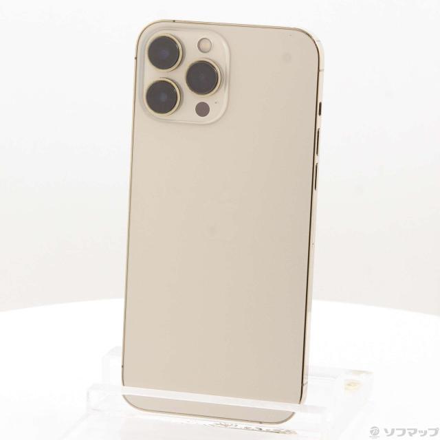 中古)Apple iPhone13 Pro Max 128GB ゴールド MLJ63J/A SIMフリー(269 