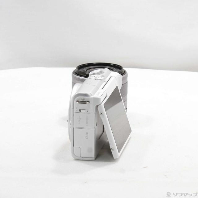 (中古)Canon EOS M200 EF-M15-45 IS STM レンズキット ホワイト(262-ud)