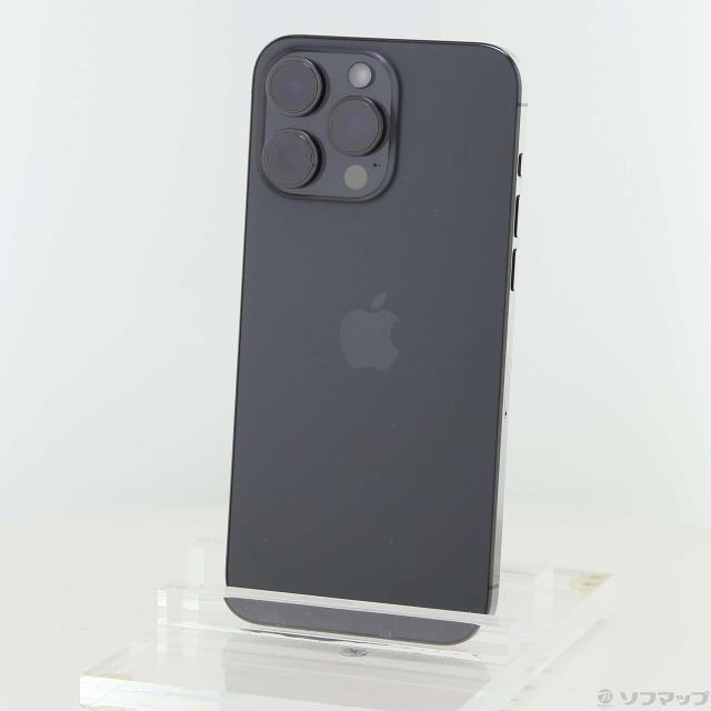 (中古)Apple iPhone15 Pro Max 256GB ブラックチタニウム MU6P3J/A SIMフリー(269-ud)
