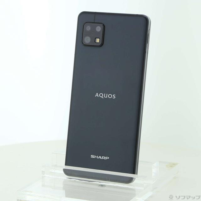 (中古)SHARP AQUOS sense6 128GB ブラック SH-M19 SIMフリー(305-ud)