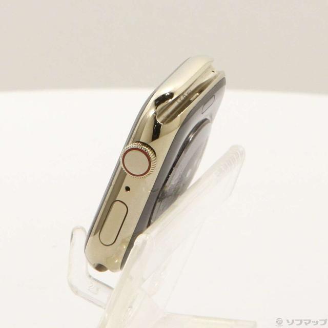 (中古)Apple Apple Watch Series 8 GPS + Cellular 45mm ゴールドステンレススチールケース バンド無し(377-ud)_1