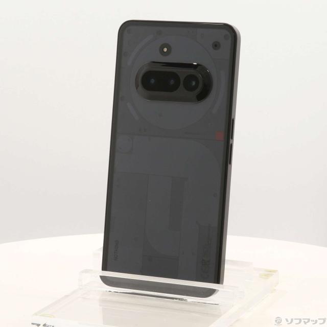 (中古)Nothing Phone (3a) 128GB ブラック A10400154 SIMフリー(262-ud)