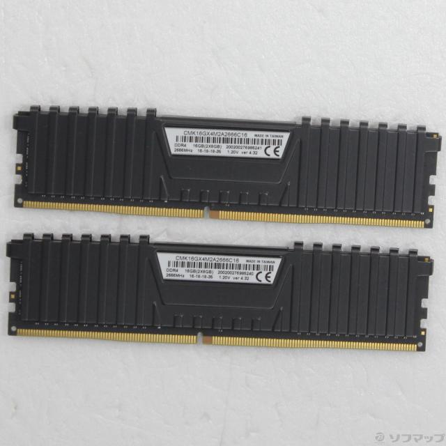 (中古)CORSAIR CMK16GX4M2A2666C16 16GB 8GB×2枚組(305-ud)