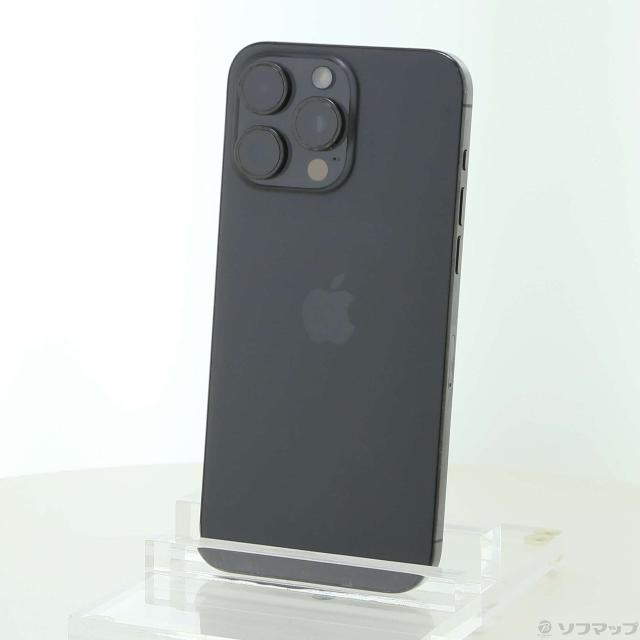 (中古)Apple iPhone15 Pro Max 512GB ブラックチタニウム MU6U3J/A SIMフリー(198-ud)
