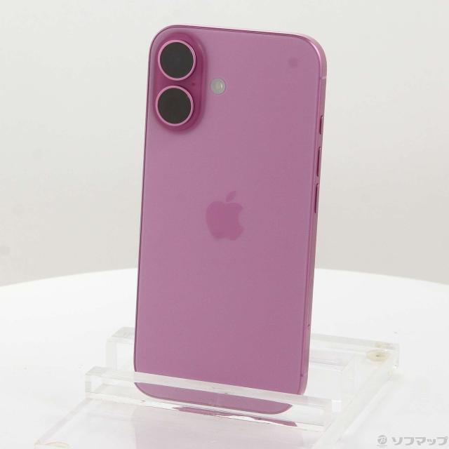 (中古)Apple iPhone16 256GB ピンク MYDY3J/A SIMフリー(276-ud)
