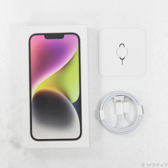 (中古)Apple iPhone14 256GB スターライト MPW33J/A SIMフリー(198-ud)