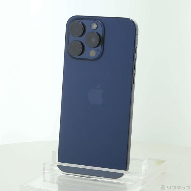 (中古)Apple iPhone15 Pro Max 256GB ブルーチタニウム MU6T3J/A SIMフリー(198-ud)