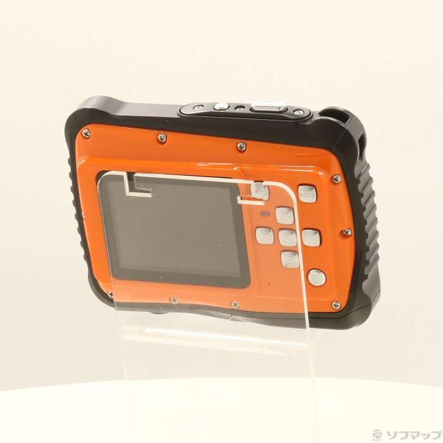 (中古)(展示品) 防水デジタルカメラ 単4電池モデル オレンジ TN-WTP-CAM01(269-ud)_2