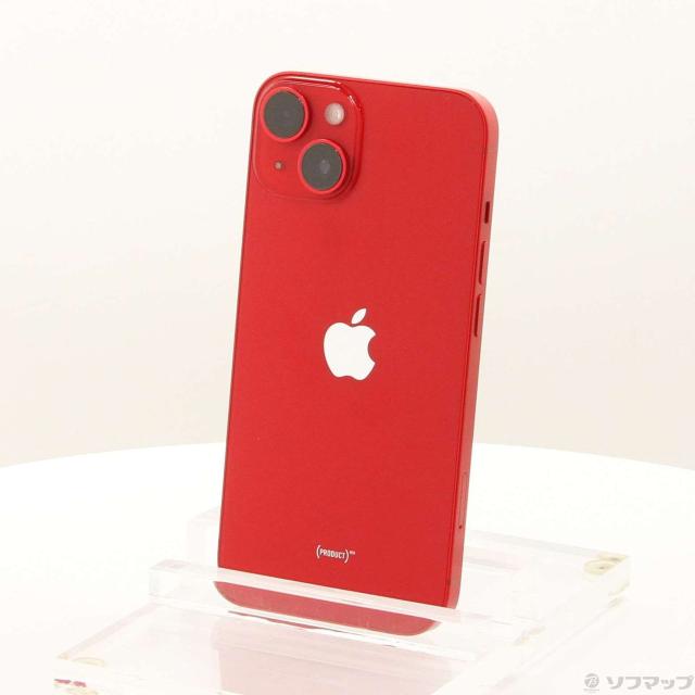 (中古)Apple iPhone14 128GB プロダクトレッド MPV93J/A SIMフリー(198-ud)